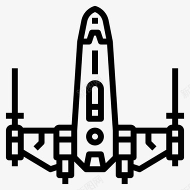 战舰太空战争直线型图标