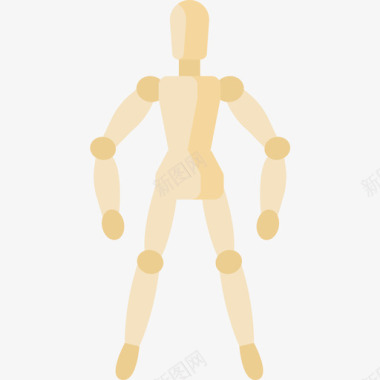 人体模型艺术设计28平面图标