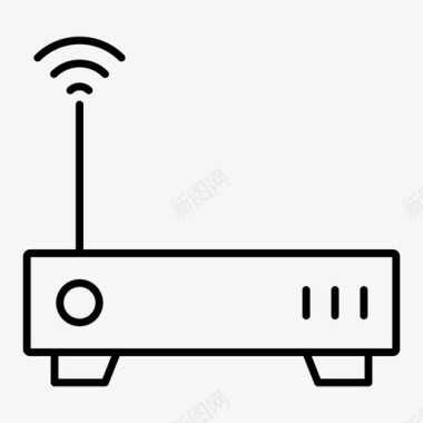 超大宽带路由器宽带调制解调器图标