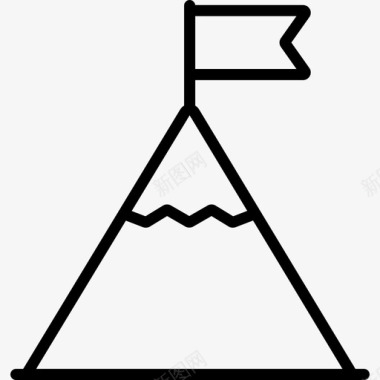 展现自我目标自我意识线性图标