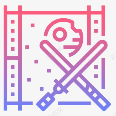 科幻电影18线性梯度图标