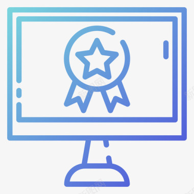 排名icon排名网络营销2梯度图标