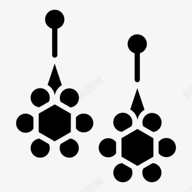珠宝贝壳耳环珠宝水疗图标