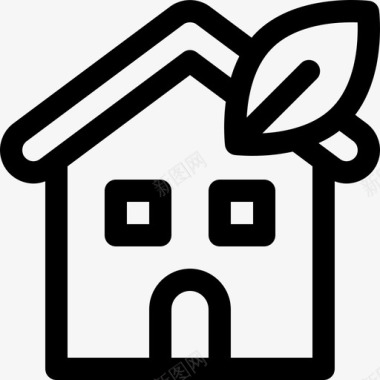 囤货日温室地球母亲日19线性图标