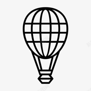 气球热气球飞行天空图标