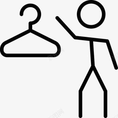 防风衣外套衣柜外套衣服图标