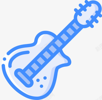 吉他音乐169蓝色图标