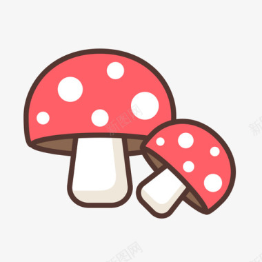 玻璃瓶手绘可爱蘑菇 mushroom图标