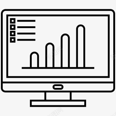 数据分析矢量图数据分析报告结果图标