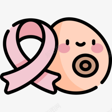 世界读书日乳腺癌世界癌症意识日21线性颜色图标