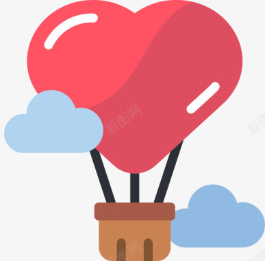 气球气球情人节100平装图标