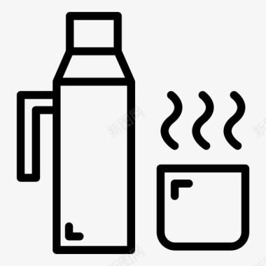 饮料瓶暖气饮料瓶子图标