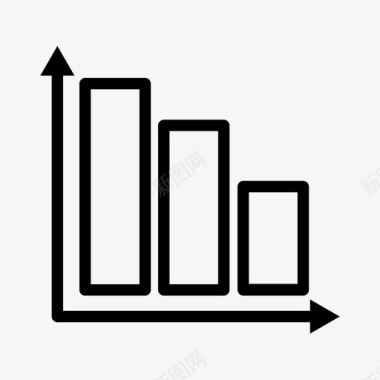 柱状柱状图业务图表图标