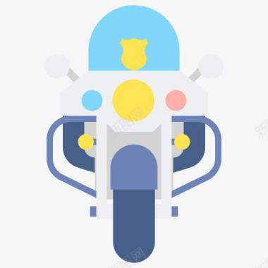 摩托车警用48平车图标