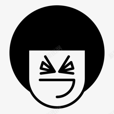 愤怒牛蛙男孩愤怒表情图标