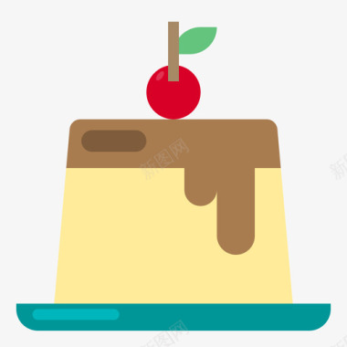 布丁布丁面包房146扁平图标