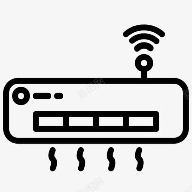 空调熊猫空调智能家居2线性图标