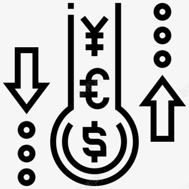 知识普及现金流金融知识1线性图标