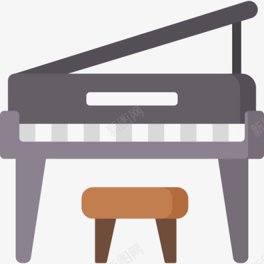 钢琴艺术设计28平面图标