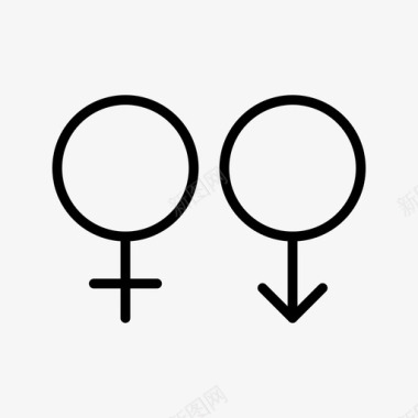 男性符号女性和男性性别男性和女性图标
