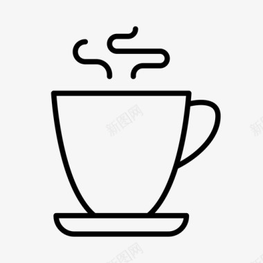 淡白色饮料咖啡图标