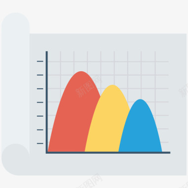 数据分析矢量图折线图数据分析36扁平图标