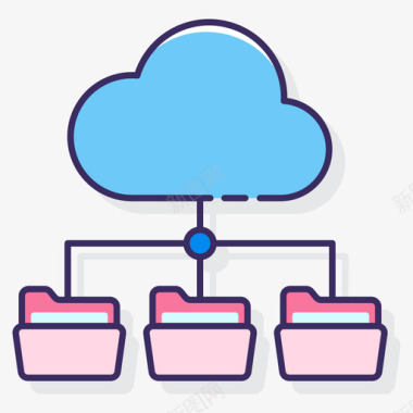 计算机编程云托管计算机编程图标线颜色图标