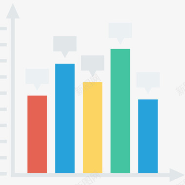 数据分析矢量图静态数据分析36扁平图标