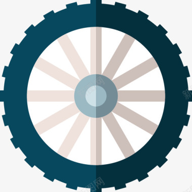 车轮图标车轮自行车赛车19扁平图标