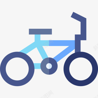 自行车青少年2岁平板图标