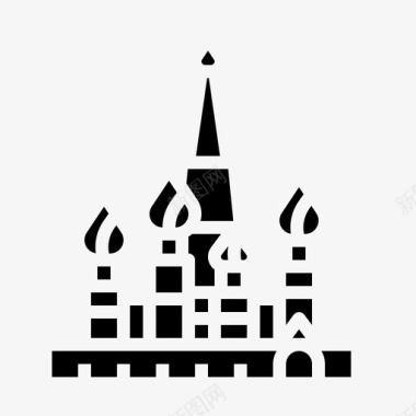 俄罗斯莫斯科圣巴兹尔大教堂图标