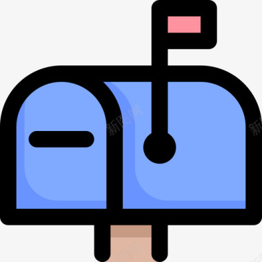 qq网络邮箱邮箱网络和通信4线颜色图标