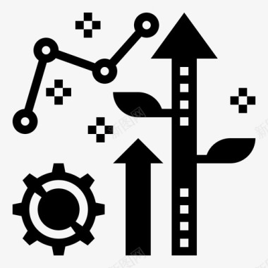 财富比重投资图表增长图标
