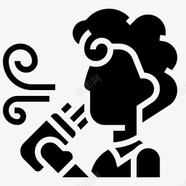 电子烟戒烟36字形图标