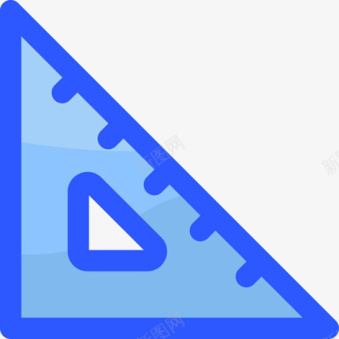 三角尺商务478蓝色图标