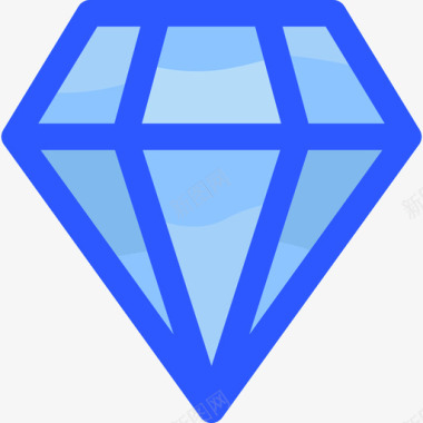 钻石商务478蓝色图标