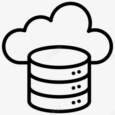 云云数据库存储数据中心数据存储图标