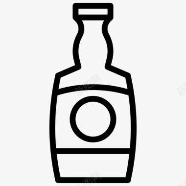 饮料瓶白兰地饮料瓶子图标