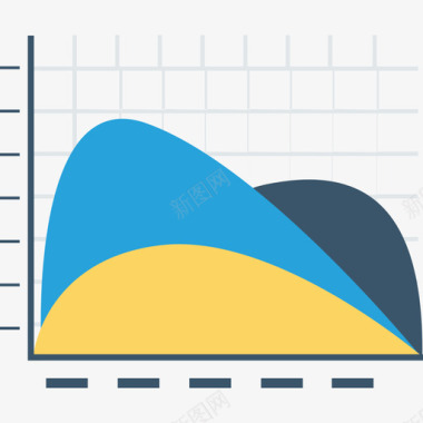 数据分析矢量图折线图数据分析36扁平图标