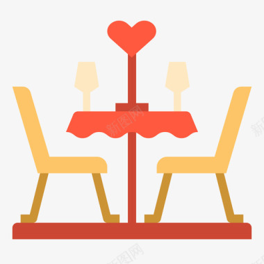 餐桌浪漫爱情10平铺图标
