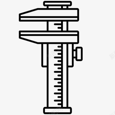 工程类招聘游标精度卡尺图标