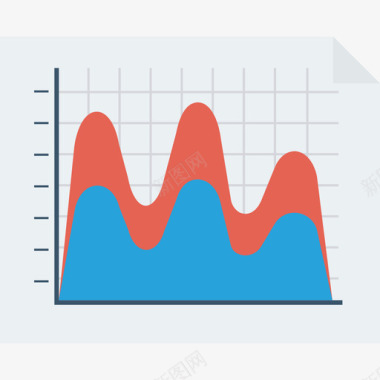 数据分析矢量图折线图数据分析36扁平图标
