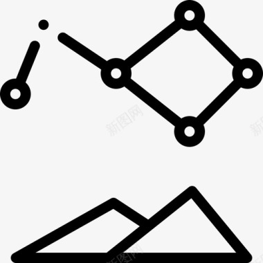 绿星星114号位置直线图标