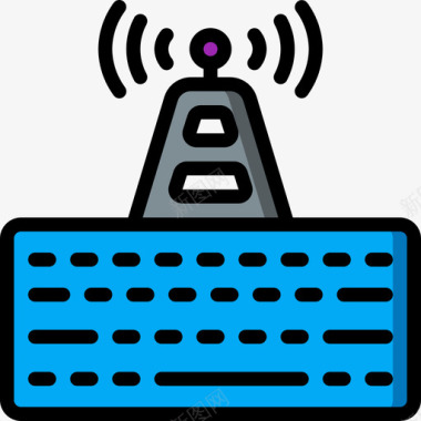 数字手机键盘键盘通信37线型彩色图标