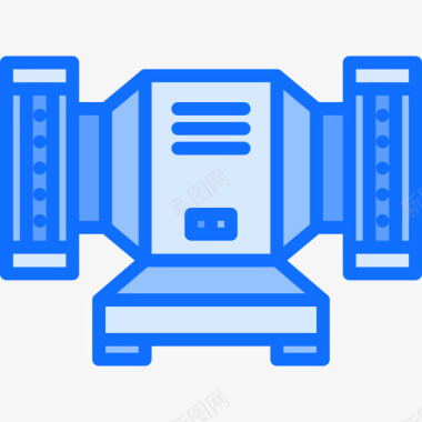 研磨机铁匠2蓝色图标