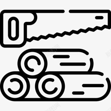 夏令营总动员伍德夏令营26线性图标