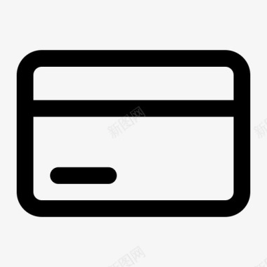 信用卡信用卡电子商务大纲版本图标