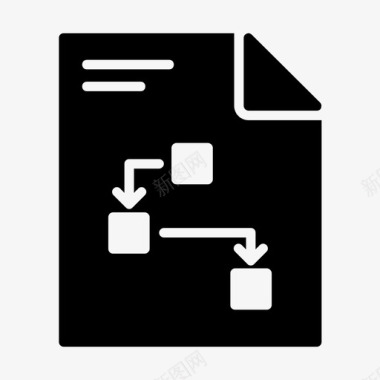 业务流程图模板流程图文档文件图标