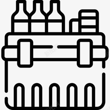 夏令营总动员食物夏令营26线性图标