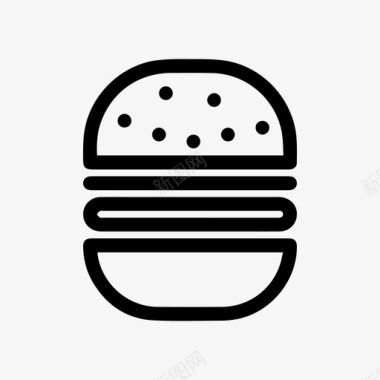 汉堡餐饮食品图标